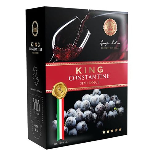Vang bịch ngọt King Constantine Semi Dolce 3l Vang bịch ngọt King Constantine
