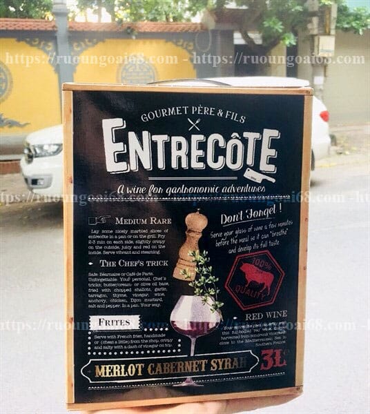 Vang Entrecote Merlot Cabernet Sauvignon 3l Vang Entrecote Merlot Cabernet Sauvignon 3l