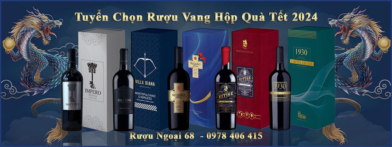 Hộp quà rượu vang tết 2024 tuyển chọn