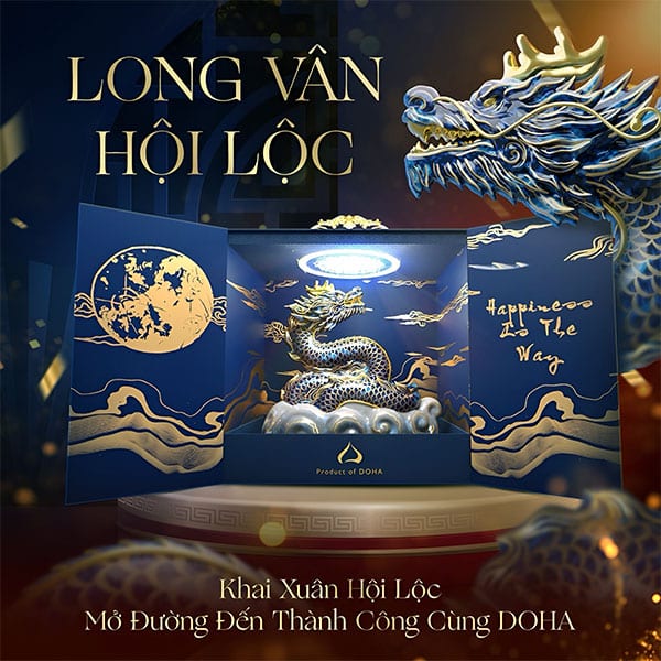 Rượu Linh Vật Rồng 2024 Long Vân Hội Lộc