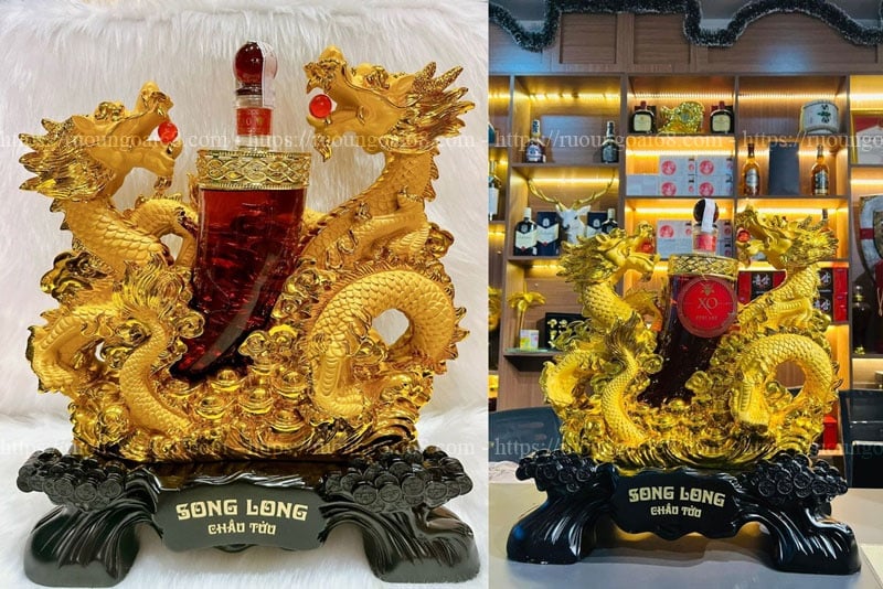 Rượu Song Long Chầu Tửu Giáp Thìn 2024 Rượu Song Long Chầu Tửu