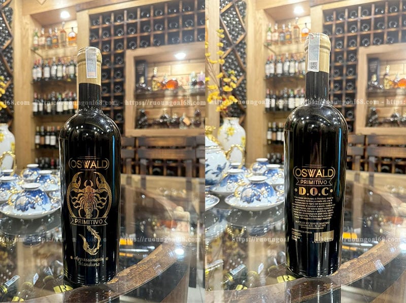 Rượu Vang Oswald Primitivo 19,5 Độ