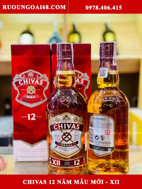 Rượu Chivas 12 Năm Mẫu Mới