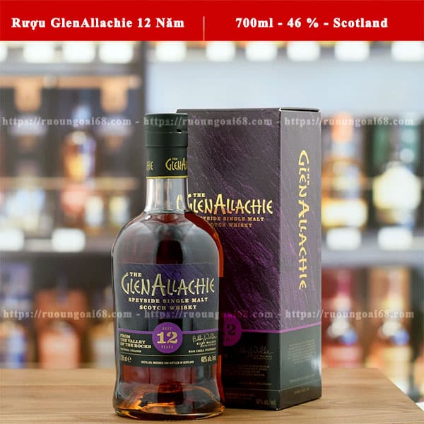 Top 12 chai rượu ngoại giá dưới 2 triệu giá tốt Rượu GlenAllachie 12 năm