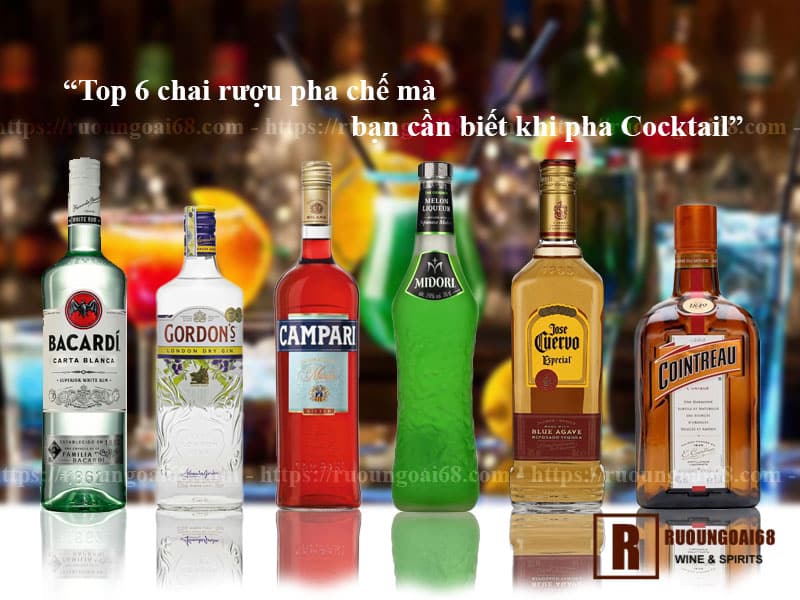 Khám phá top 6 chai rượu pha chế không thể bỏ qua Khám phá top 6 chai rượu pha chế không thể bỏ qua