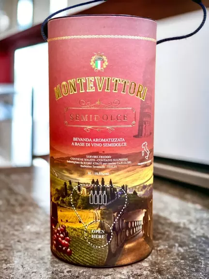 Vang Ý Ngọt Montevittori 3 Lít
