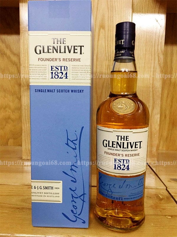 Rượu Glenlivet 1824 Xanh 700ml Rượu Glenlivet 1824 Xanh 700ml vị thơm ngọt ngào