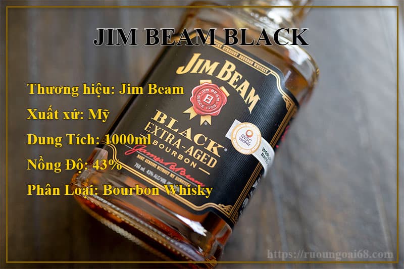 Rượu Jim Beam là gì? Tìm hiểu và cách uống rượu Jim Beam Jim Beam Black