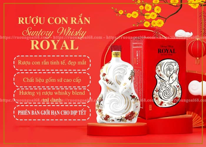 Rượu Linh Vật Rắn Royal Suntory