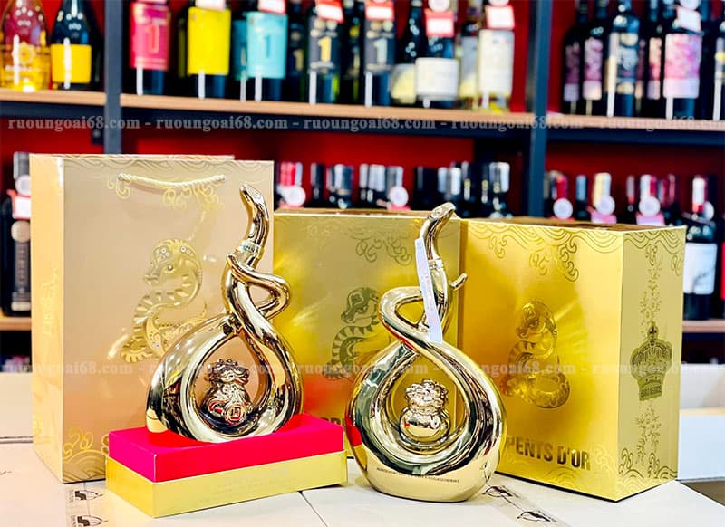 Rượu Linh Vật Rắn Serpents D’Or Brandy XO Extra Rượu Linh Vật Rắn Serpents D’Or Brandy XO Extra