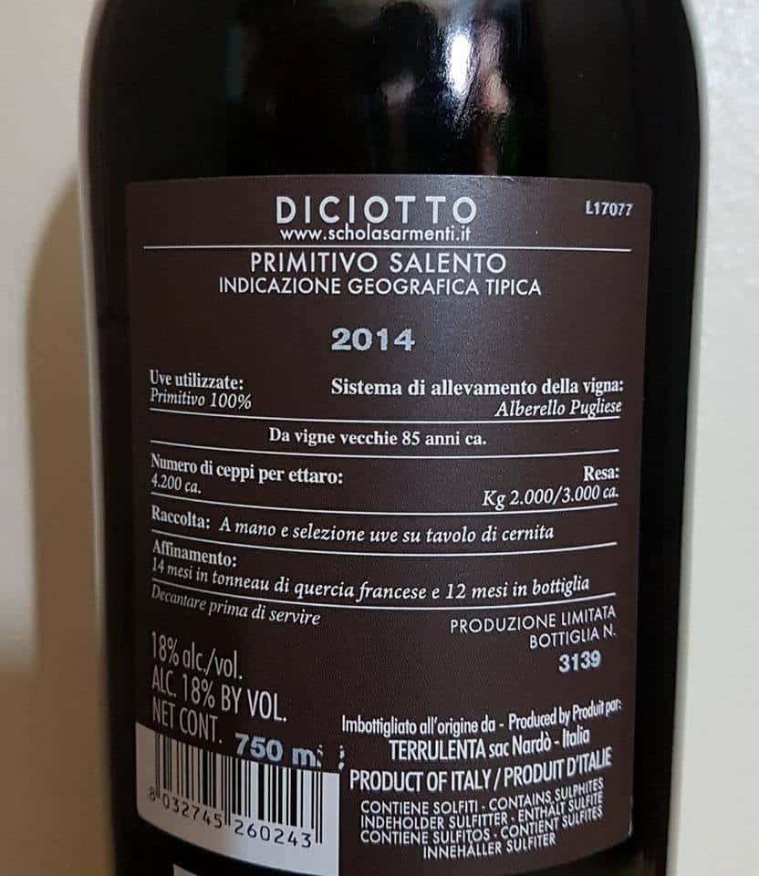 ruou vang diciotto 18 do 1