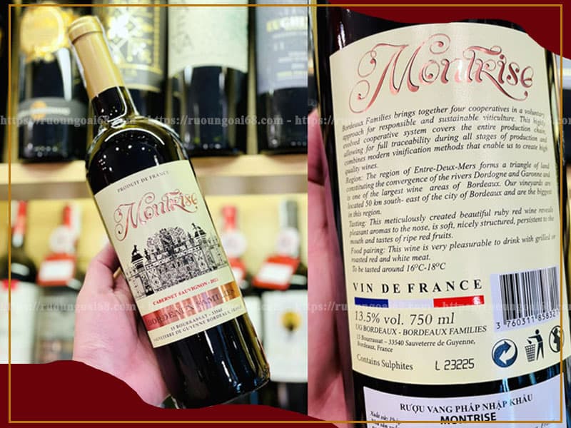 Rượu Vang Pháp Montrise Cabernet Sauvignon 2022