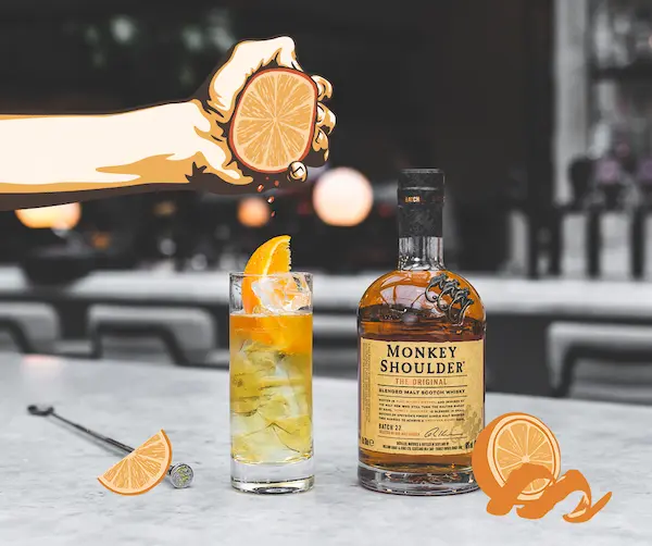 Orange Ginger Monkey Cocktail