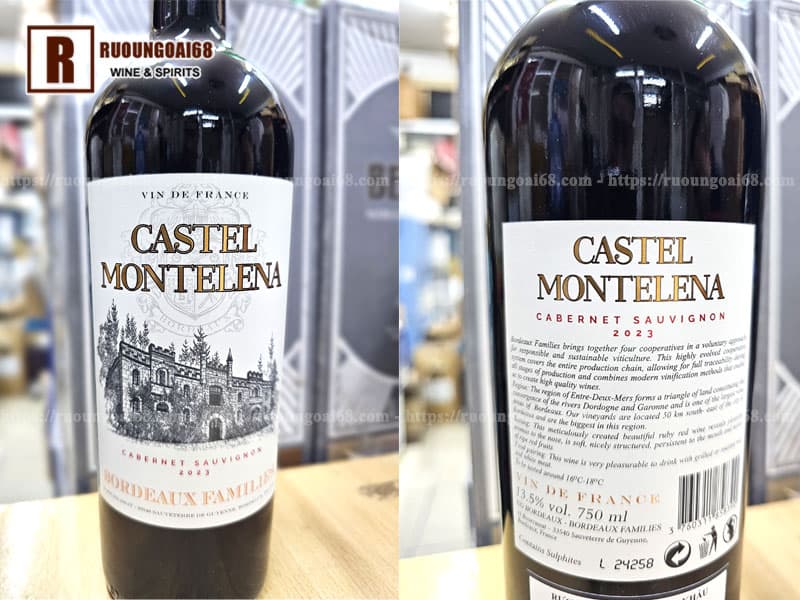 Rượu Vang Castel Montelena Bordeaux Rượu Vang Castel Montelena Bordeaux