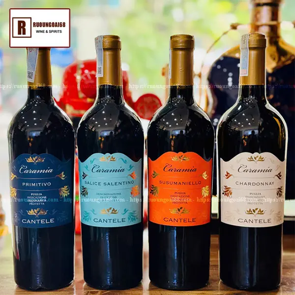 Rượu Vang Ý Caramia Primitivo