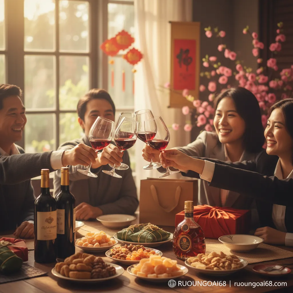 Cách chọn rượu làm quà Tết: phù hợp người thân, bạn bè, đối tác Nâng ly khai xuân