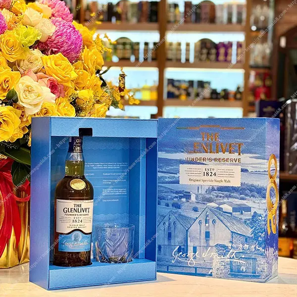 Glenlivet Founder's Reserve Hộp quà Tết 2026 Glenlivet Founder's Reserve Hộp quà Tết 2026
