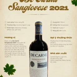 Rượu Vang De Carmi Sangiovese 2021