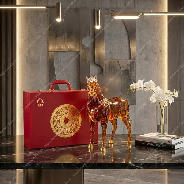 Rượu Ngựa Thủy Tinh ROYAL RICH XO Gold 23K Rượu Ngựa Thủy Tinh ROYAL RICH XO Gold 23K