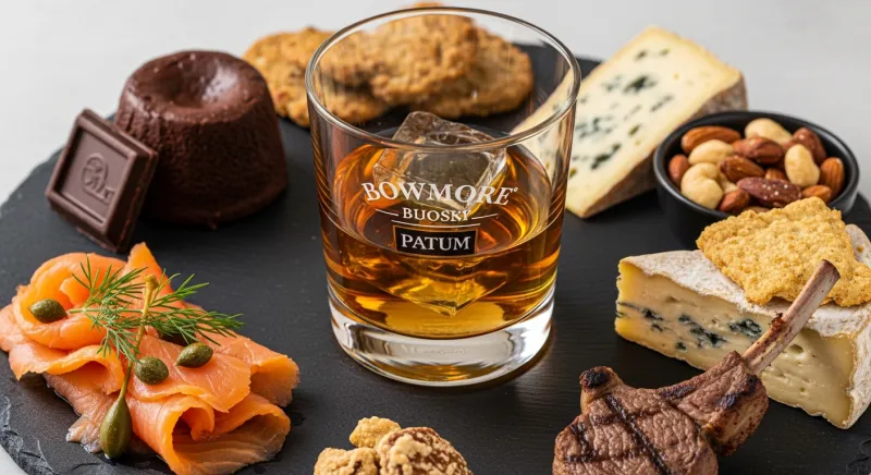 Rượu Bowmore Có Vị Gì? Hồ Sơ Hương Vị Đặc Trưng Của Dòng Islay Hình ảnh minh họa Bowmore Uống Với Gì? Gợi Ý Món Ăn Và Cách Pairing Phù Hợp - Gợi Ý Pairing Chi Tiết Theo Từng Dòng Bowmore Phổ Biến trong bài viết Bowmore Uống Với Gì? Gợi Ý Món Ăn Và Cách Pairing Phù Hợp