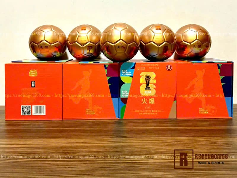 Ngũ Lương Dịch Fifa World Cup 2026 500ml Bao bì Wuliangye World Cup 2026 có số seri