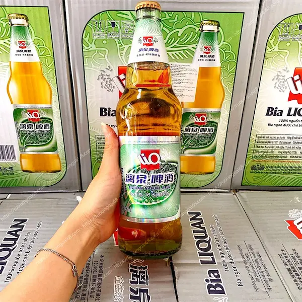 Bia Liquan xanh Trung Quốc thùng 12 chai 500ml