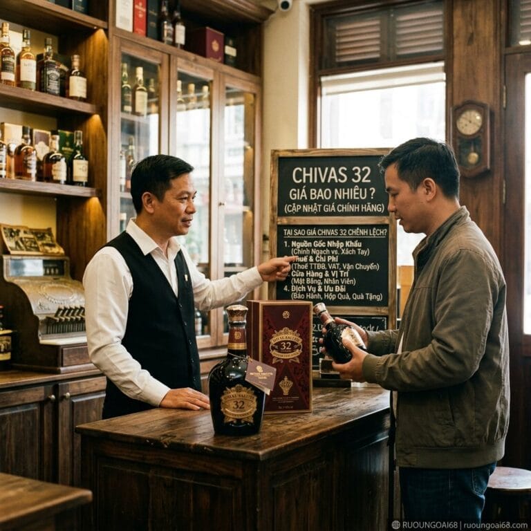 Vì sao giá Chivas 32 có sự chênh lệch giữa các nơi bán?