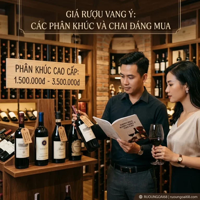 Giá rượu vang Ý: các phân khúc và chai đáng mua. Phân khúc cao cấp từ 1.500.000 đồng đến 3.500.000 đồng