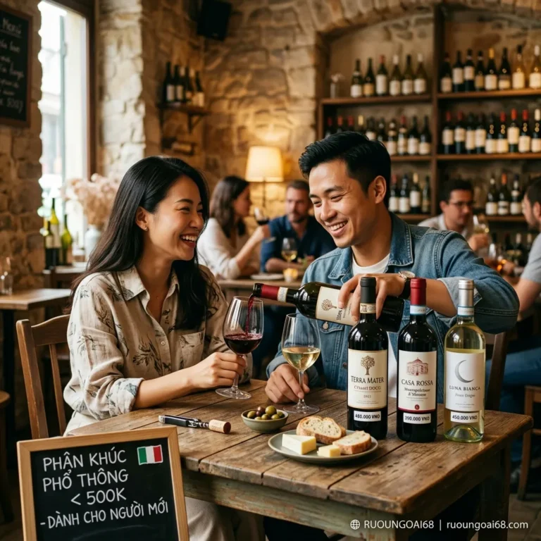 Giá rượu vang Ý: các phân khúc và chai đáng mua. Phân khúc phổ thông dưới 500.000 đồng dành cho người mới